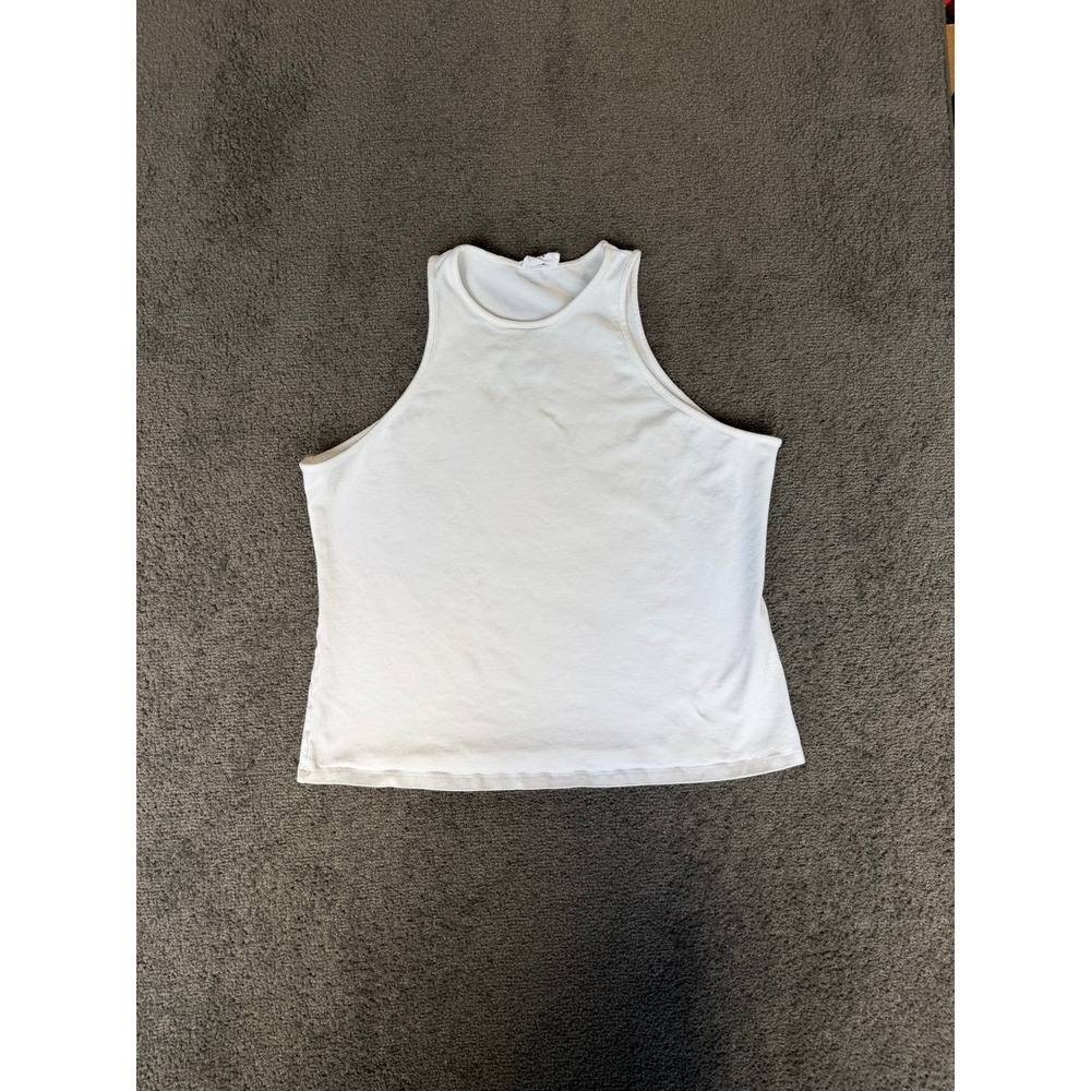 Marcella NYC White High Neck‎ Tank Top Tencel Blend Sleeveless XXL